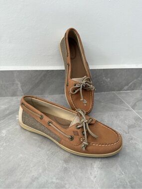 Women’s Sperry Top-Sider Firefish Leather Boat Shoes STS95592 Preppy Size 7.5 M